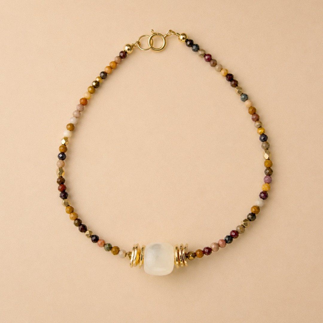 Mookaite Bracelet Mother of Pearl