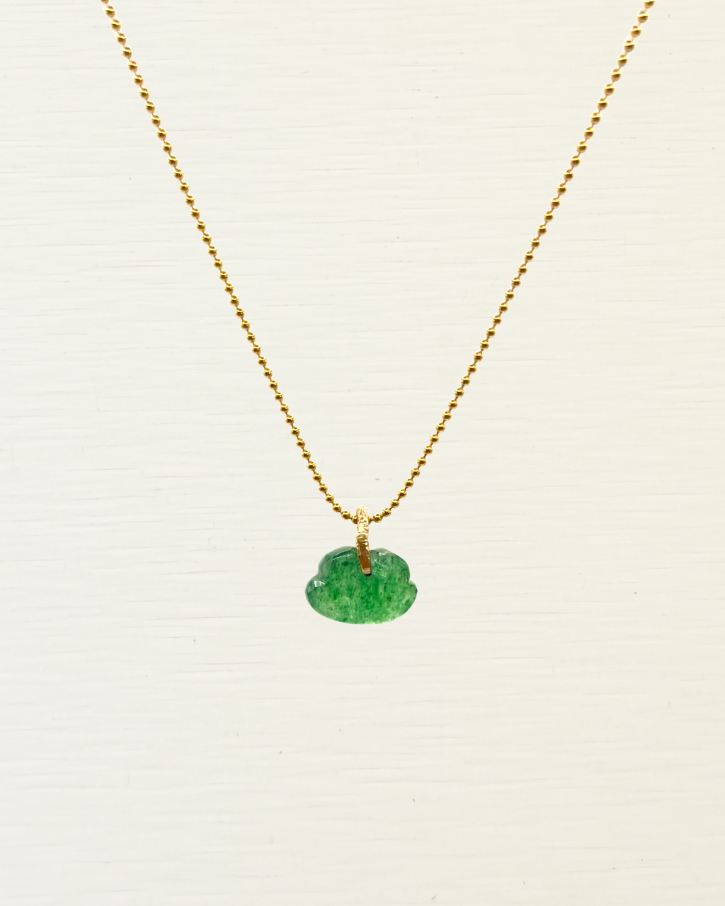 Ao Green Strawberry Quartz Necklace